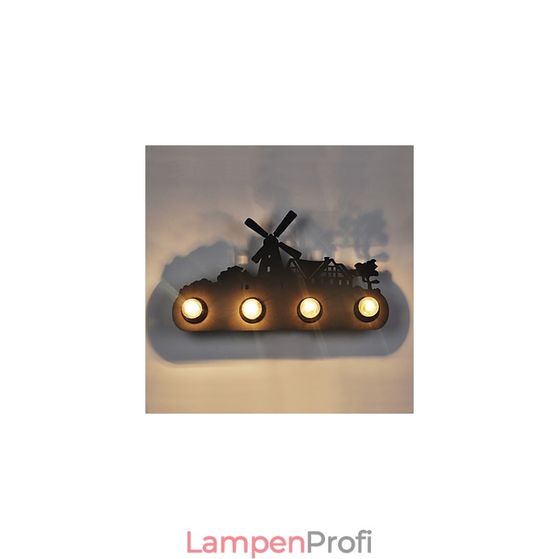 4 Lichter American Village Pastoral LOFT Stil Schlafzimmer Gang Eisen Retro Wandleuchten