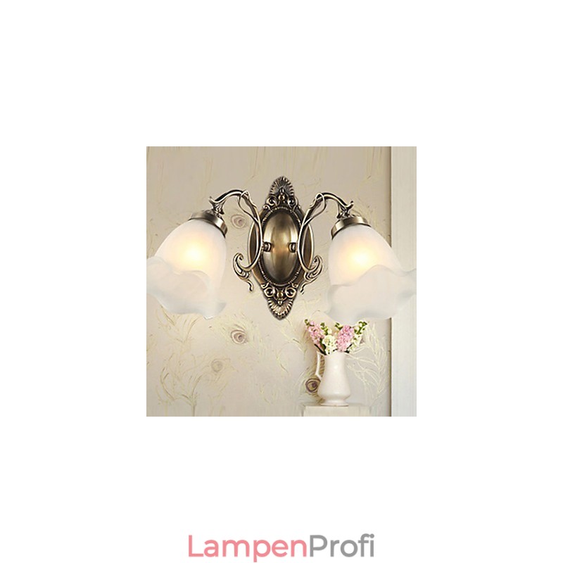 Retro Glas Einfache Europäische Moderne Eleganz Schmiedeeisen Wand Lampe Licht