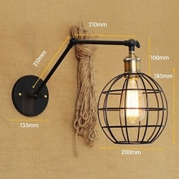 Wandleuchten Swing Lights Lesewandleuchten Mini-Stil Rustikal Lodge Metall