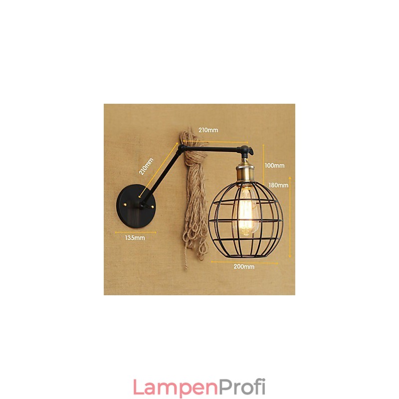 Wandleuchten Swing Lights Lesewandleuchten Mini-Stil Rustikal Lodge Metall