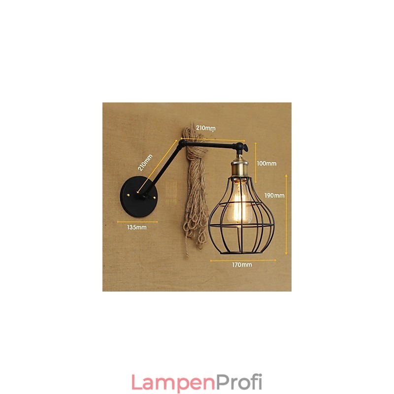 Wandleuchten Swing Lights Lesewandleuchten Mini-Stil Rustikal Lodge Metall