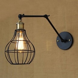 Wandleuchten Swing Lights Lesewandleuchten Mini-Stil Rustikal Lodge Metall