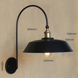Kreative amerikanische Land Eisen Retro Runde Industrie Wohnzimmer Balkon Gang Treppe Zimmer Dekoration Lampe
