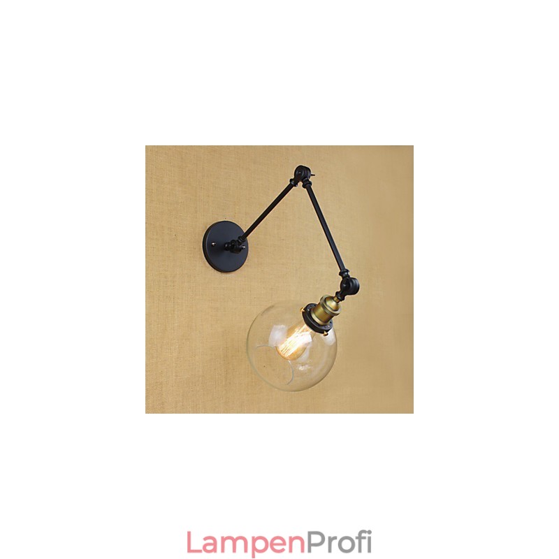 Der lange Arm der Glaswand aus Eisen, industriell, kreativ, teleskopisch, für Schlafzimmer, Retro, nostalgisch, Restaurant, faltbar, Gang