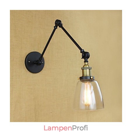 Der lange Arm der Glaswand aus Eisen, industriell, kreativ, teleskopisch, für Schlafzimmer, Retro, nostalgisch, Restaurant, faltbar, Gang