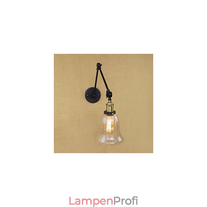 Der lange Arm der Glaswand aus Eisen, industriell, kreativ, teleskopisch, für Schlafzimmer, Retro, nostalgisch, Restaurant, faltbar, Gang