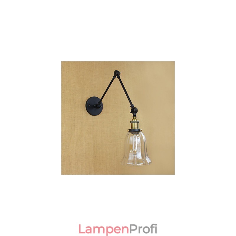 Der lange Arm der Glaswand aus Eisen, industriell, kreativ, teleskopisch, für Schlafzimmer, Retro, nostalgisch, Restaurant, faltbar, Gang