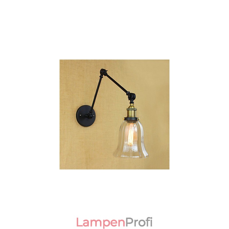 Der lange Arm der Glaswand aus Eisen, industriell, kreativ, teleskopisch, für Schlafzimmer, Retro, nostalgisch, Restaurant, faltbar, Gang
