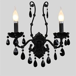Kristall Mini Stil Wandleuchten Kerze Wand Lichter Moderne Zeitgenössische Metall