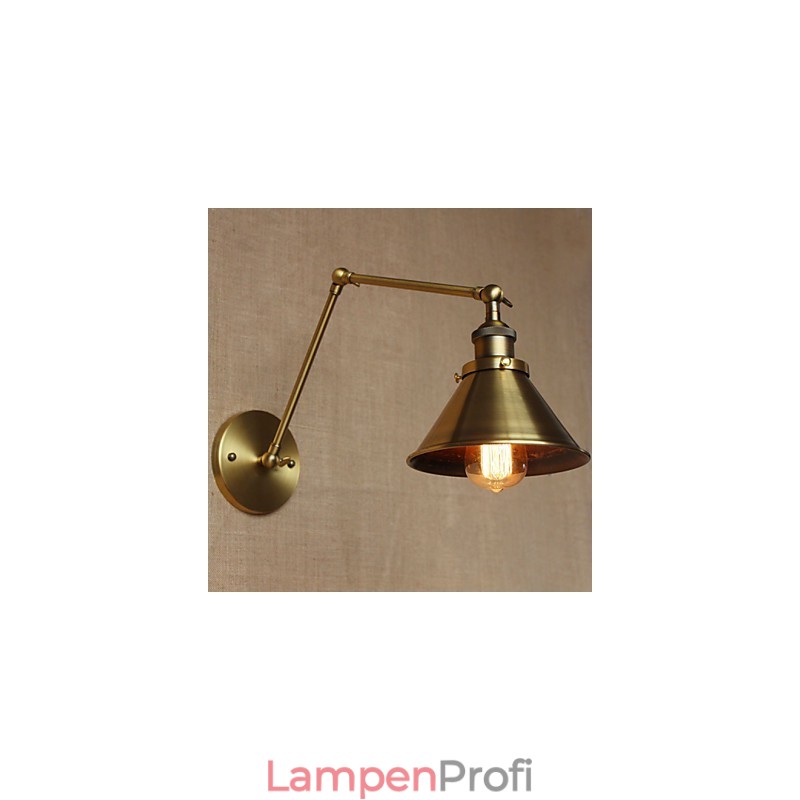 Amerikanischen Ländlichen Landschaft Retro Bronze Lager Restaurant Cafe Dekorative Wand Leuchte