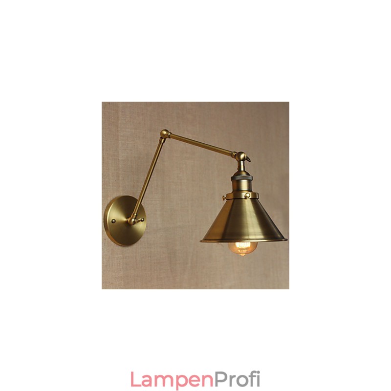 Amerikanischen Ländlichen Landschaft Retro Bronze Lager Restaurant Cafe Dekorative Wand Leuchte