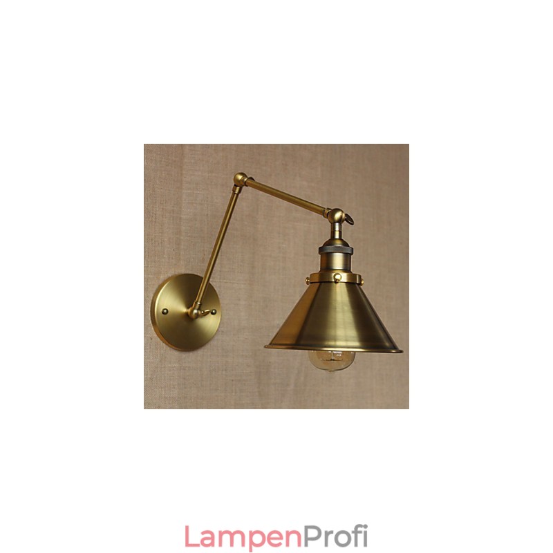 Amerikanischen Ländlichen Landschaft Retro Bronze Lager Restaurant Cafe Dekorative Wand Leuchte