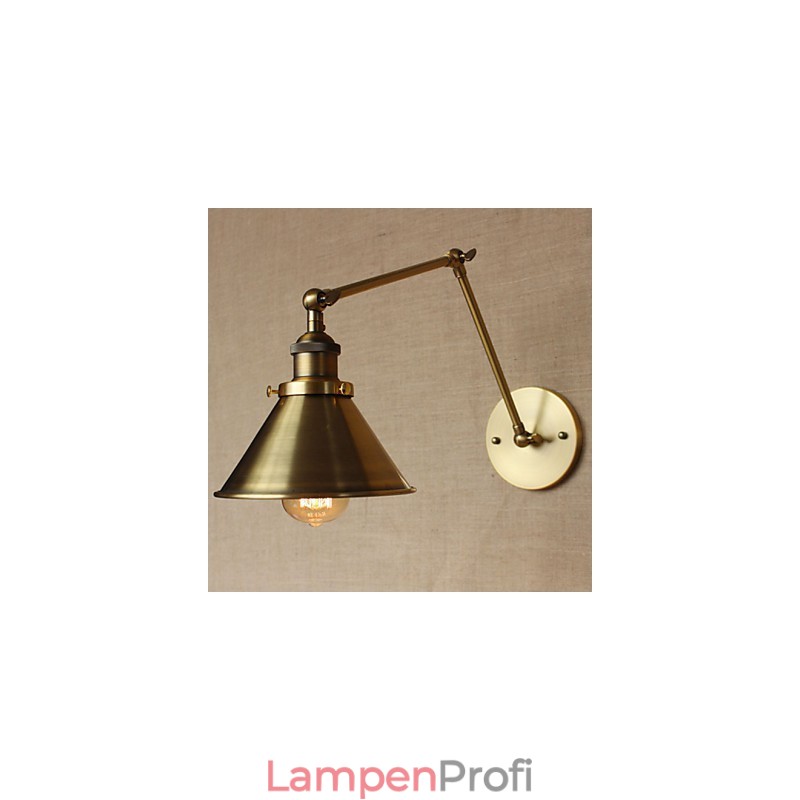 Amerikanischen Ländlichen Landschaft Retro Bronze Lager Restaurant Cafe Dekorative Wand Leuchte
