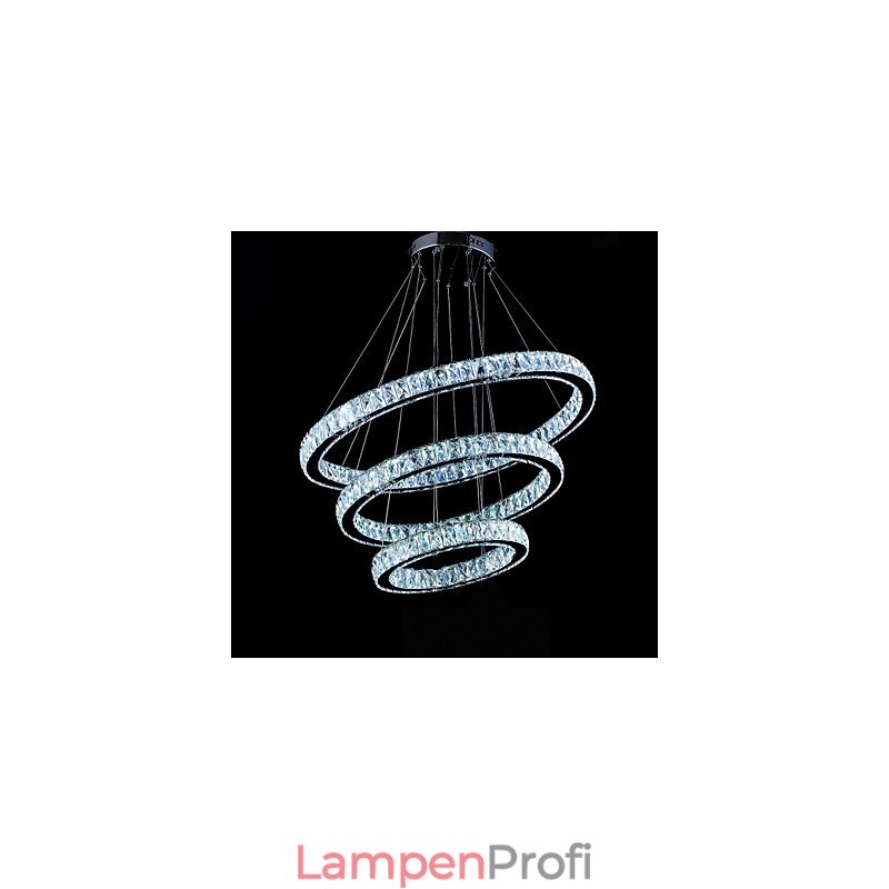 Kristall Pendelleuchte Moderne Beleuchtung Drei Ringe D406080 K9 Große Kristall Deckenleuchten