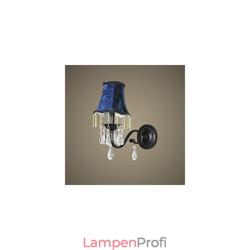Kristall-Wandlampe mit Stoff-Lampenschirm – Bestseller in Europa und den USA