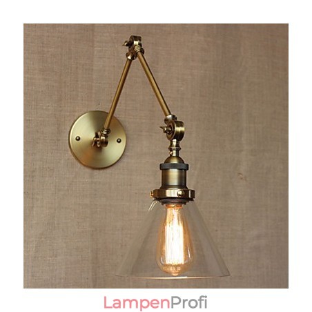 Retro Vintage Store Exklusiv gestaltete moderne Wandleuchte aus Bronze für Kirchenlobbys und Schlafzimmer
