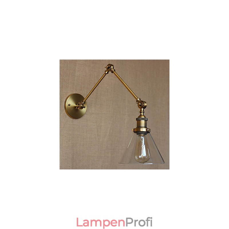Retro Vintage Store Exklusiv gestaltete moderne Wandleuchte aus Bronze für Kirchenlobbys und Schlafzimmer