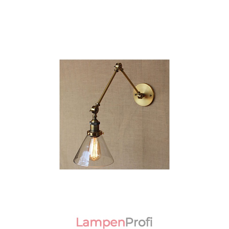Retro Vintage Store Exklusiv gestaltete moderne Wandleuchte aus Bronze für Kirchenlobbys und Schlafzimmer