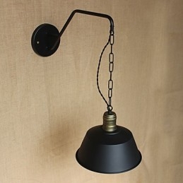 Einfache und kreative Persönlichkeit Wandleuchte Industriekette American Retro Iron Aisle Schlafzimmer Nachttisch Wandleuchte