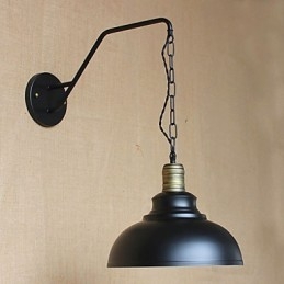 Einfache und kreative Persönlichkeit Wandleuchte Industriekette American Retro Iron Aisle Schlafzimmer Nachttisch Wandleuchte