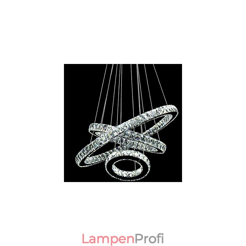 Kristall Pendelleuchte Moderne Beleuchtung Drei Ringe D406080 K9 Große Kristall Deckenleuchten