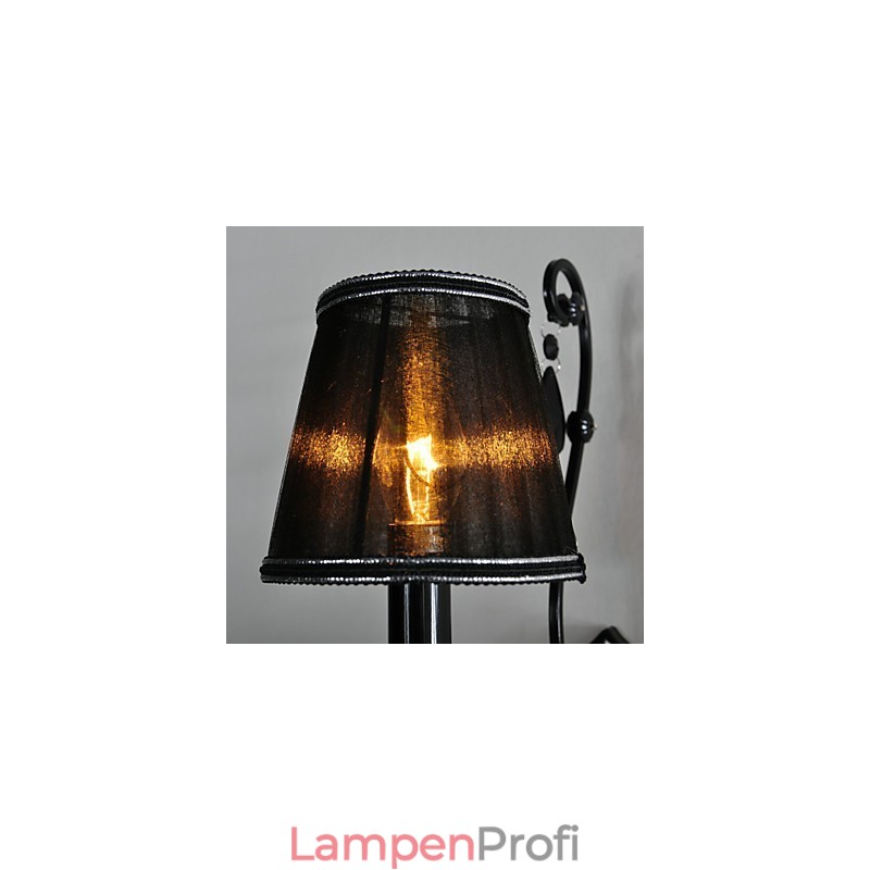 Wandleuchten Kristall Traditionell Klassisch Metall Schwarz