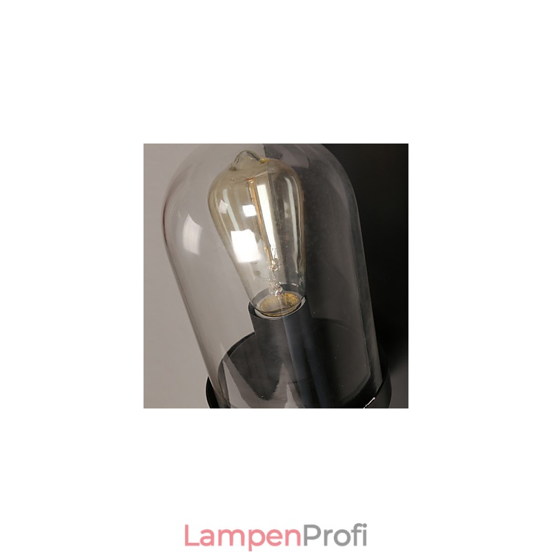 Kreative ländliche Schmiedeeisen-Glas-Wandleuchte