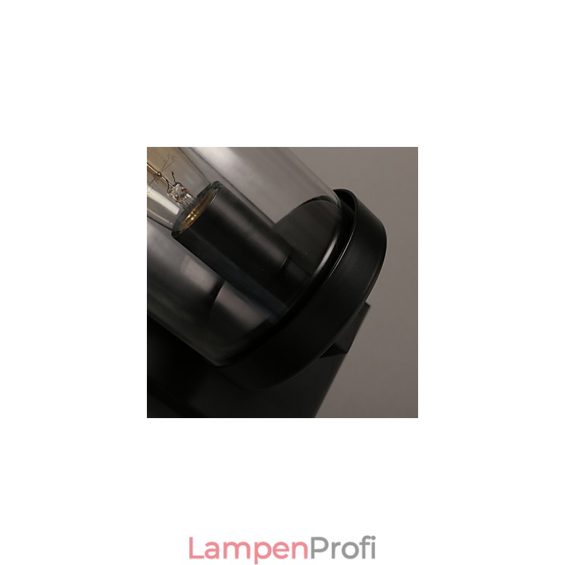 Kreative ländliche Schmiedeeisen-Glas-Wandleuchte