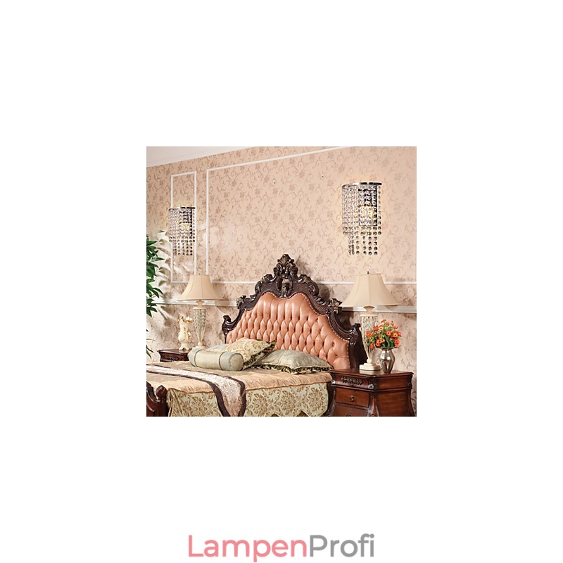 Moderne Kristall-Wandleuchte mit 1 Licht