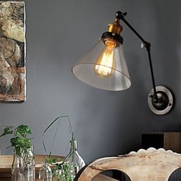 Kreative ländliche Loft Retro Titan Abschnitt Doppel Wandleuchte Licht