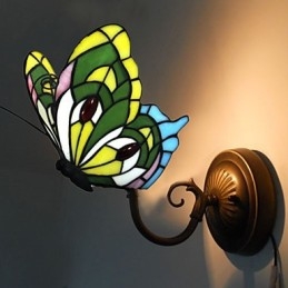 Europäische Mittelmeer Vertraglich Ländlichen Kreative Schmiedeeisen Wand Lampe Glas Lichter