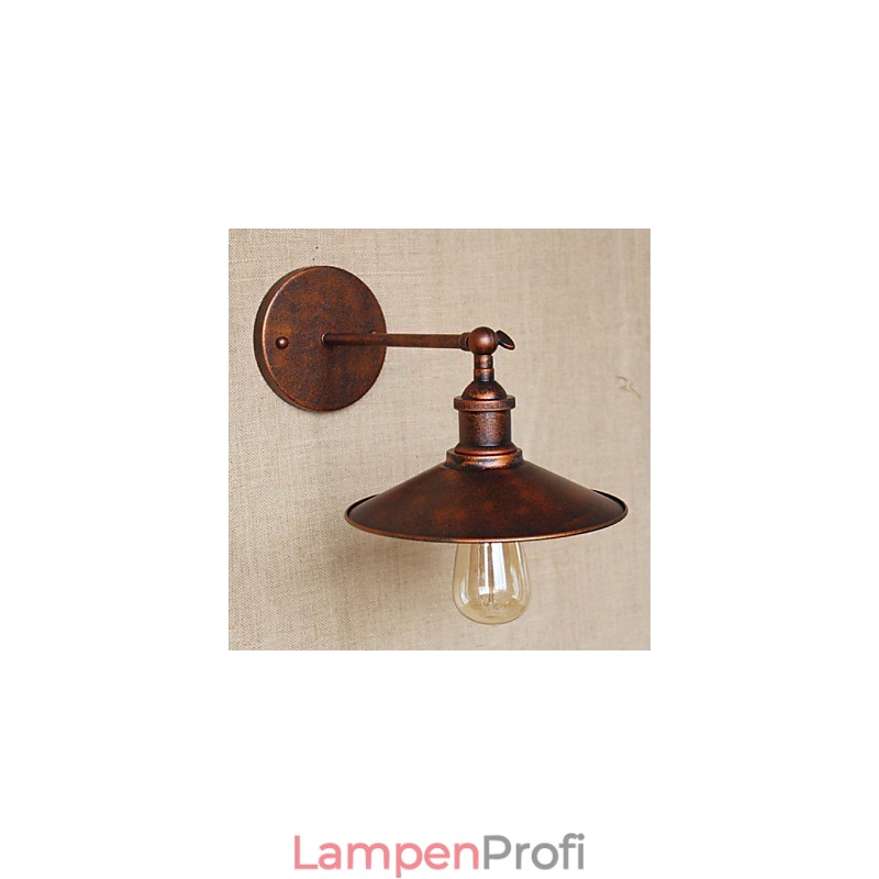 Minimalistischen Industriellen Stil Villa Vor Der Kirche Gang Nostalgischen Regenschirm Rot Bronze Dekorative Wand Leuchte