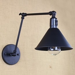 Retro Matt Schwarz Gürtel Langarm Doppel Schalter Wand
