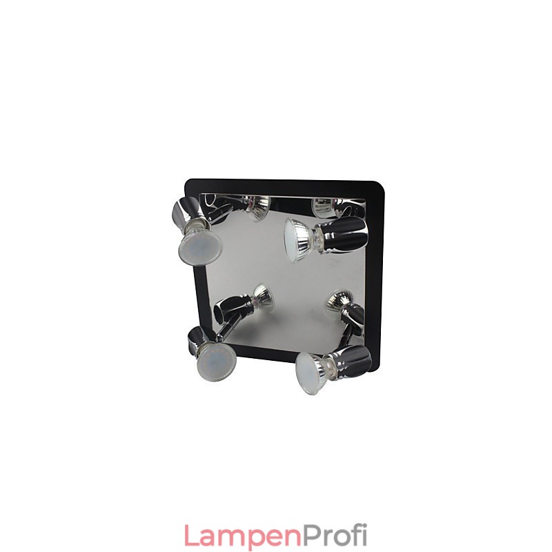 Moderne schwarze Wandleuchten Badezimmerleuchten mit 4 Lichtern