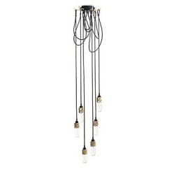 Deckenleuchte Country Gold aus Metall