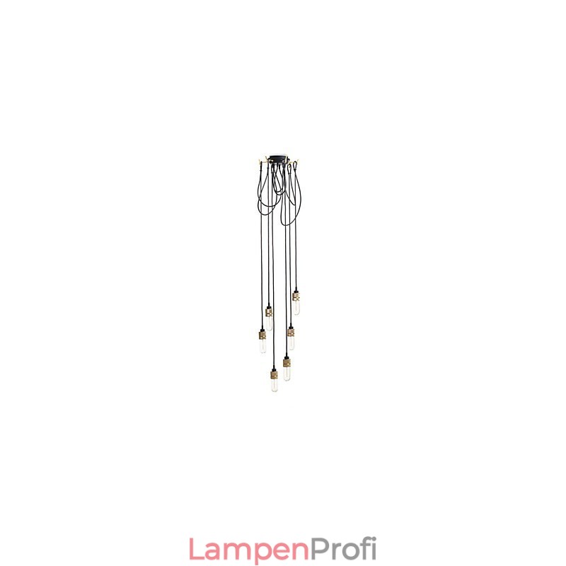 Deckenleuchte Country Gold aus Metall