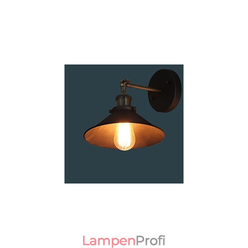 Industrielle Vintage Edison Simplicity 1 Licht Wandhalterung Esszimmer Arbeitszimmer Büro Flur Metall Wandleuchte