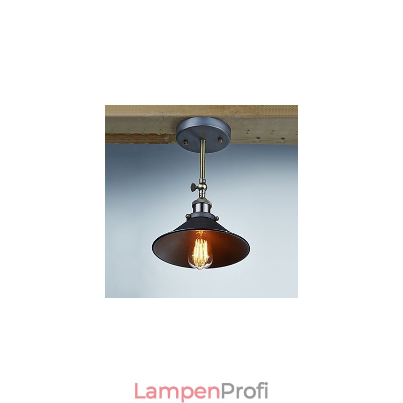 Industrielle Vintage Edison Simplicity 1 Licht Wandhalterung Esszimmer Arbeitszimmer Büro Flur Metall Wandleuchte