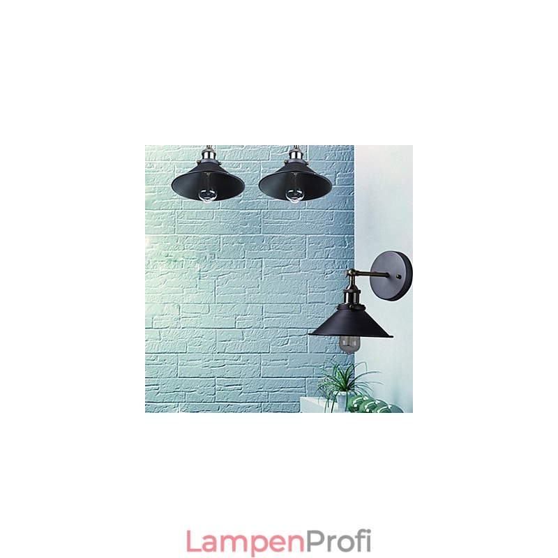 Industrielle Vintage Edison Simplicity 1 Licht Wandhalterung Esszimmer Arbeitszimmer Büro Flur Metall Wandleuchte