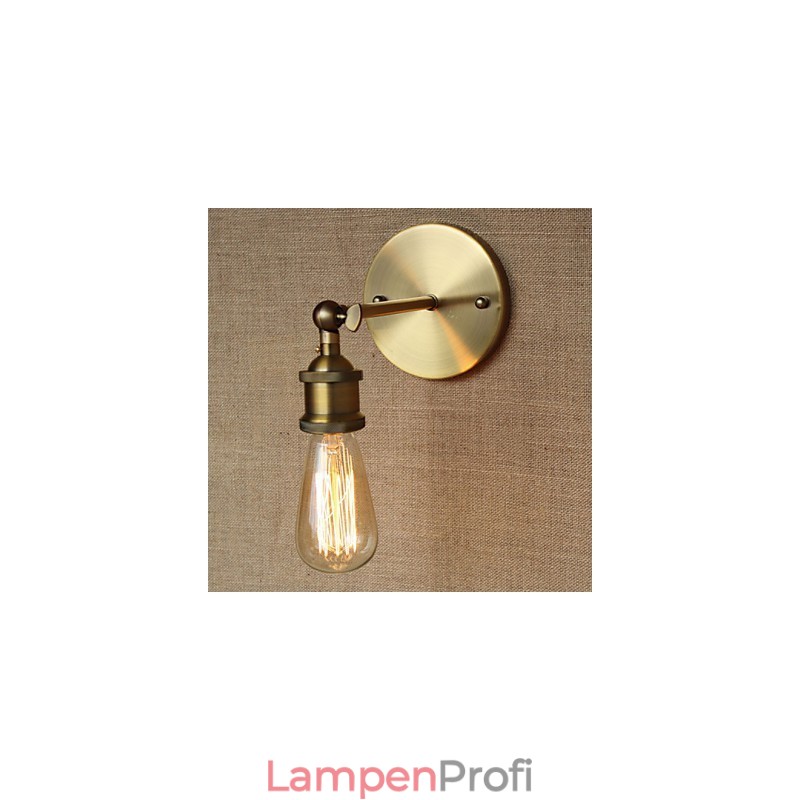 Amerikanischen Bar Cafe Restaurant Nacht Minimalistischen Gang Bronze Schmiedeeisen Wand Leuchte