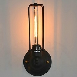 Amerikanische Vintage-Wandlampe aus Eisen
