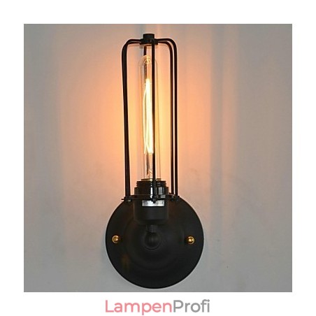 Amerikanische Vintage-Wandlampe aus Eisen