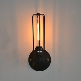 Amerikanische Vintage-Wandlampe aus Eisen