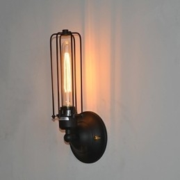 Amerikanische Vintage-Wandlampe aus Eisen