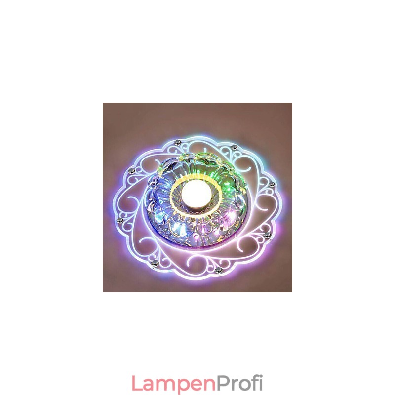 Kristall Deckenleuchte Spotlight SMD 3W Kreative Lampe Leuchtstoffröhre Bunte Farbe Dome Licht