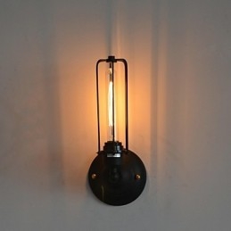 Amerikanische Vintage-Wandlampe aus Eisen