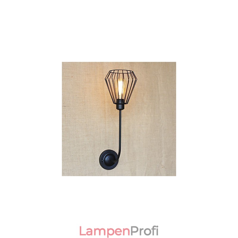 Amerikanischen Land Kreative Eisen Ellenbogen Antike Einzel Kopf Lampe Nachttisch