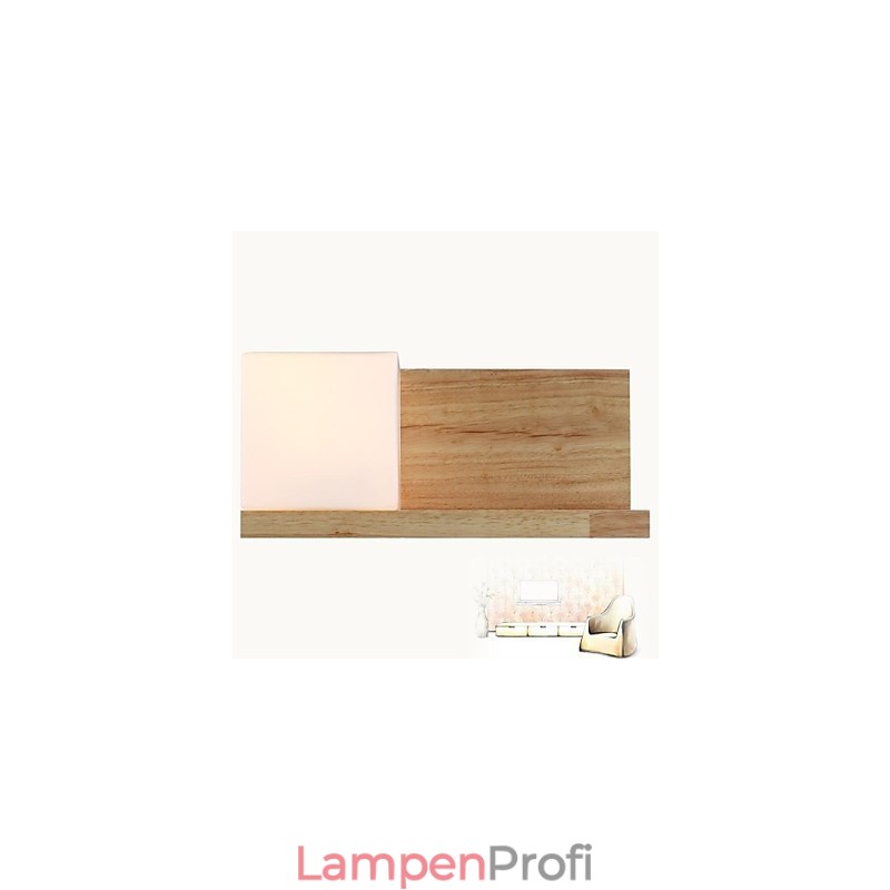 Wandleuchte One Light und Glas