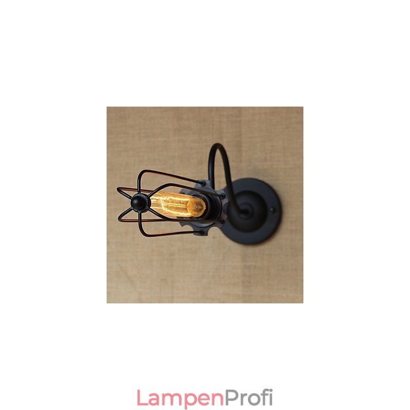 Kunst Minimalistische Matte Schwarz Amerikanischen Land Wohnzimmer Lampe Schlafzimmer Balkon Wand Lampe Nachttisch Lampe