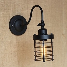 Minimalistische Wanddekoration im amerikanischen Landhausstil, mattschwarz